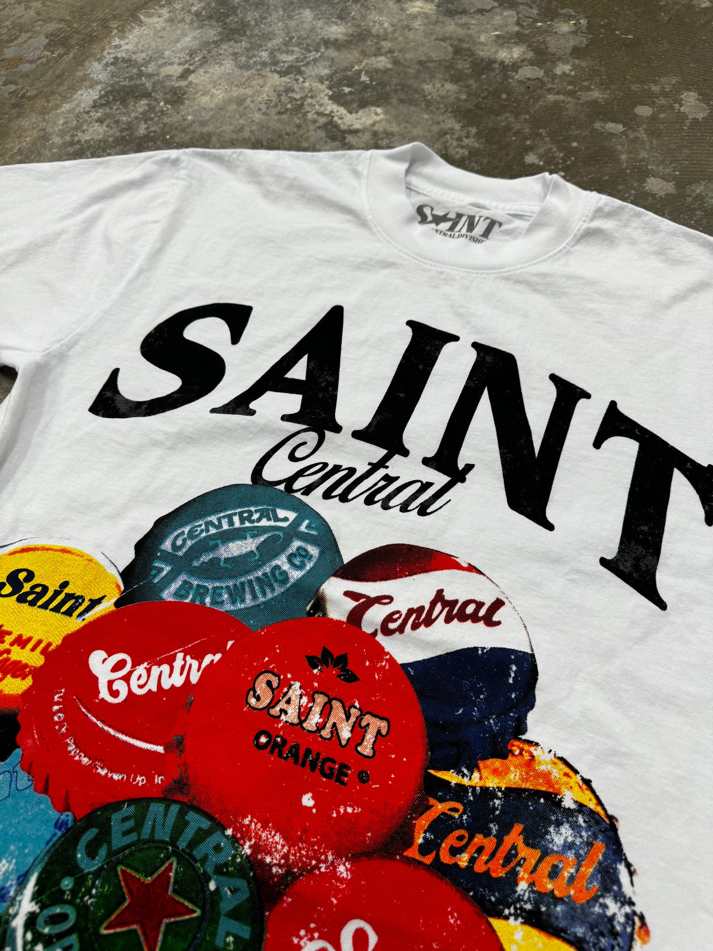 White “Bottle Cap” Tee
