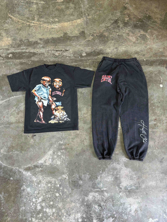 Vintage Black Hustle Club Set