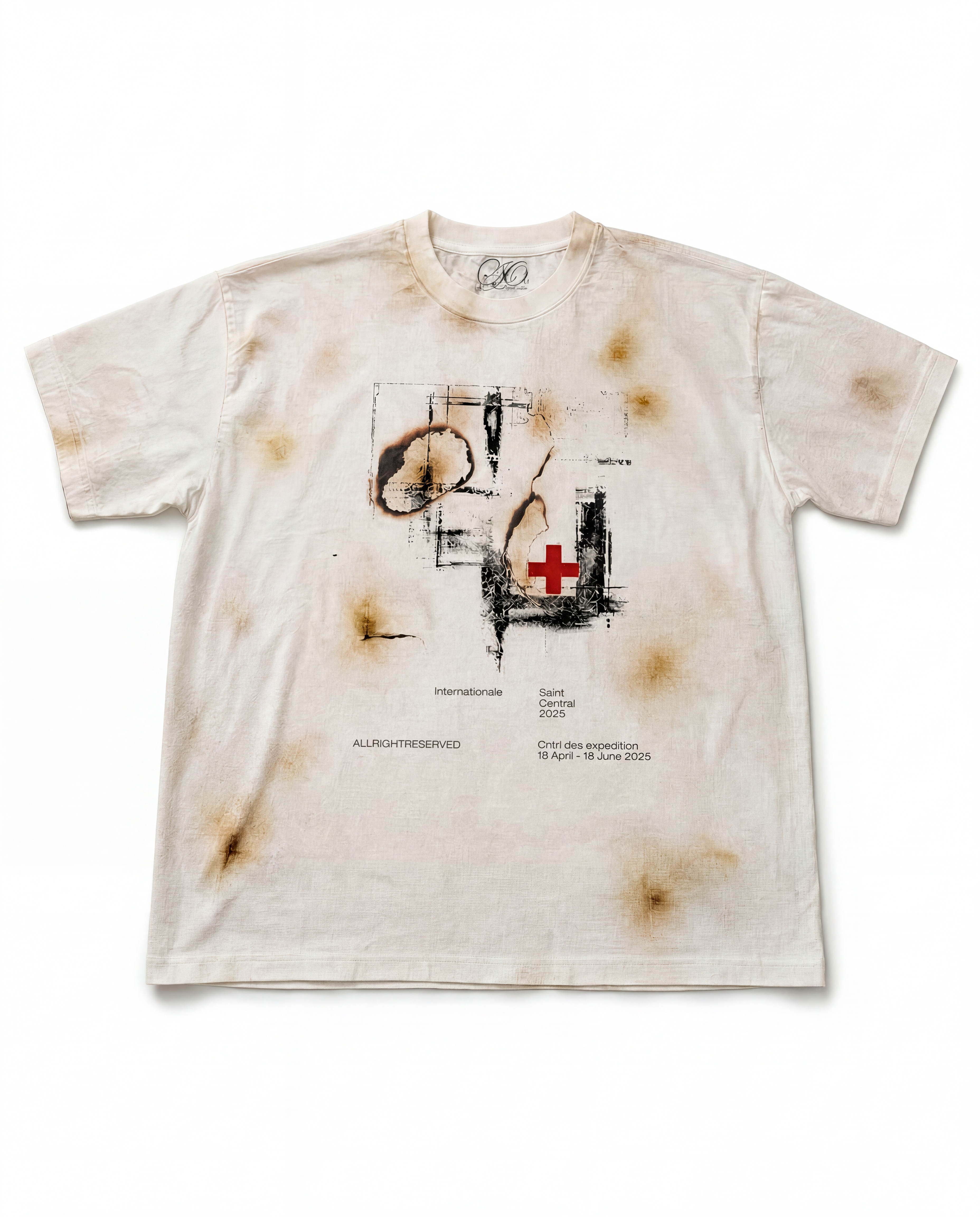 Vintage White "Cross" Tee