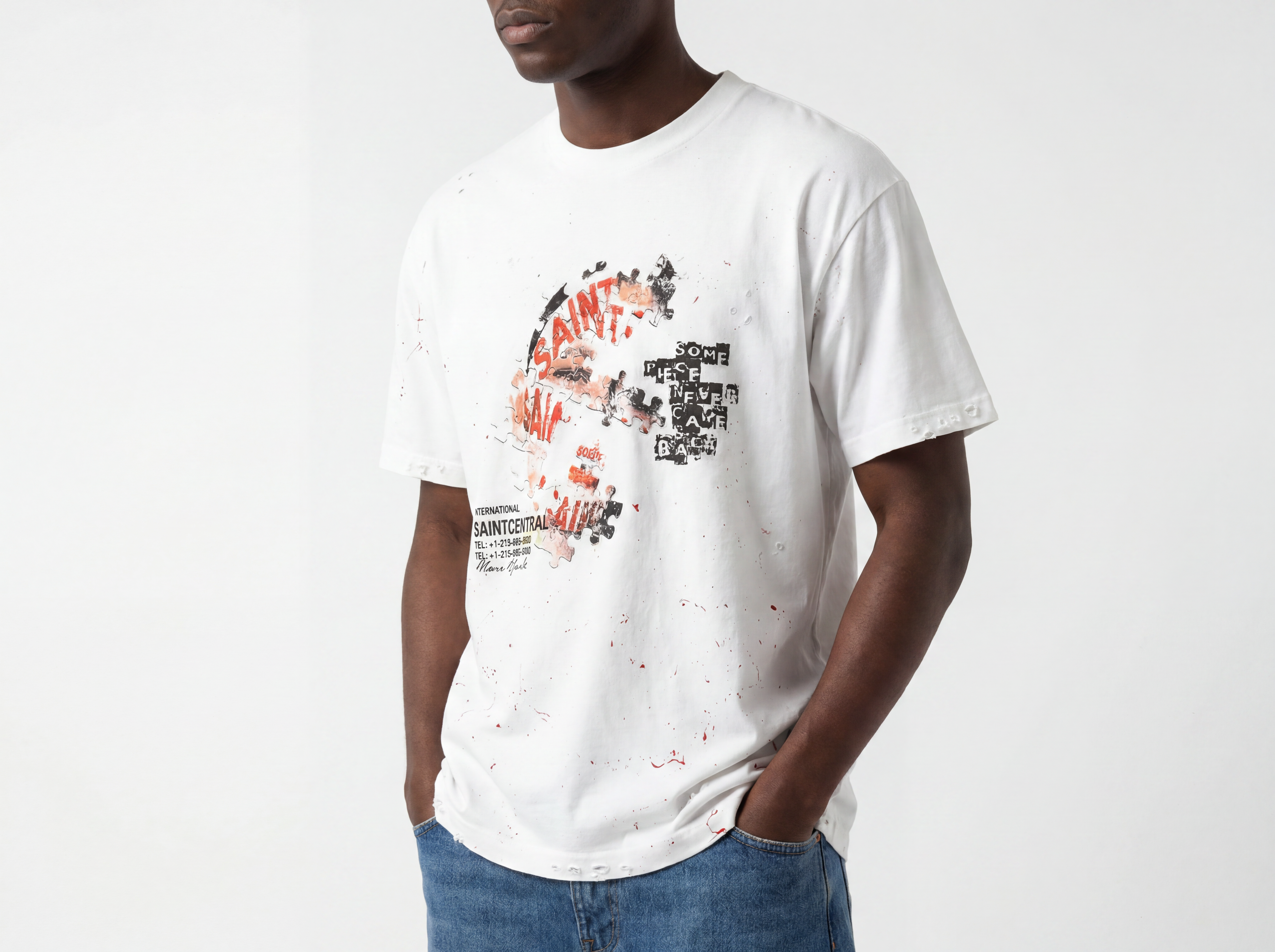 Vintage White "Missing Pieces" Tee