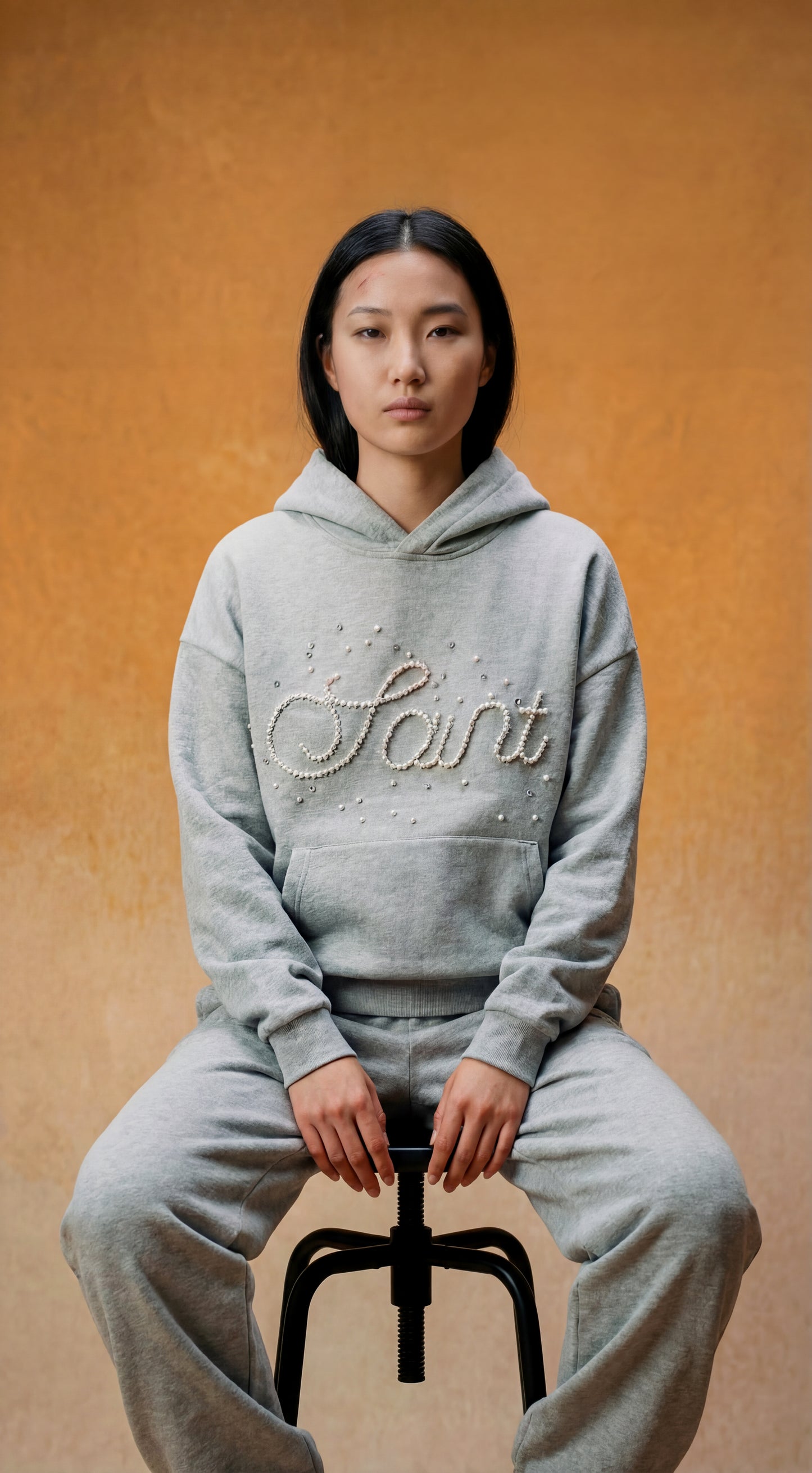 “Saint” Pearl Hooded Sweatshirt