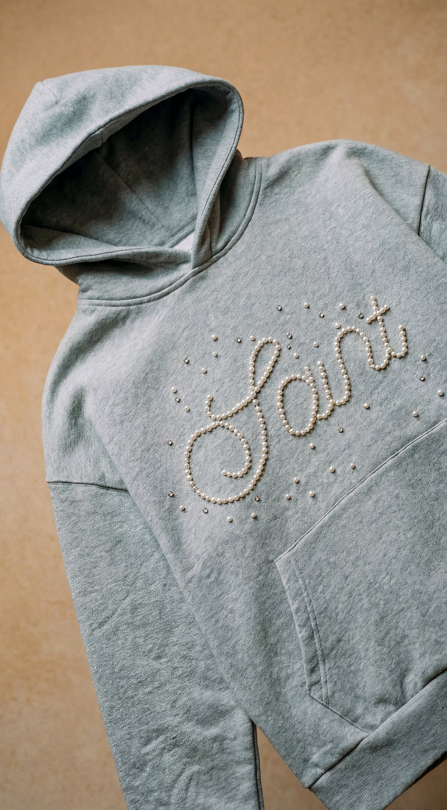 “Saint” Pearl Hooded Sweatshirt