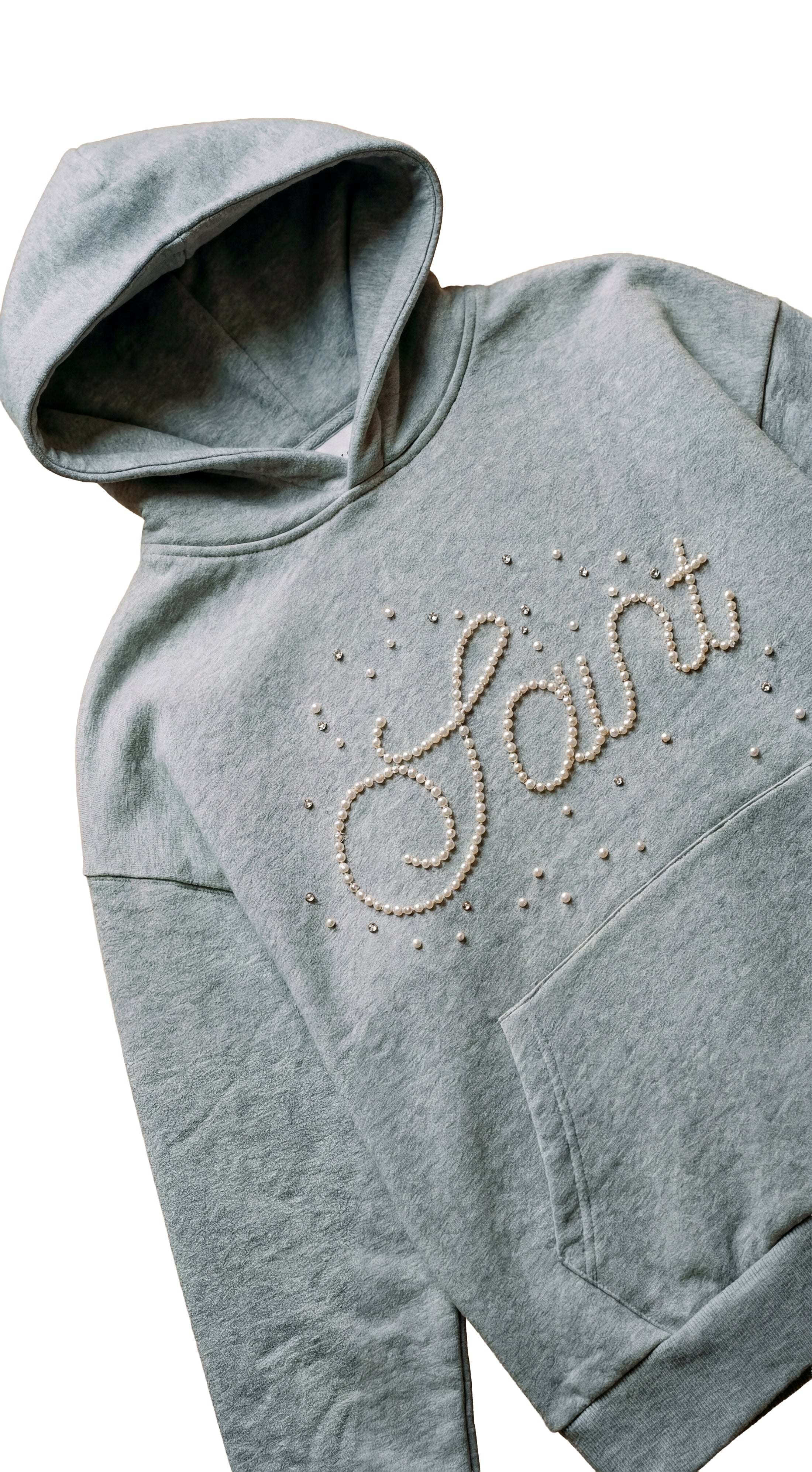 “Saint” Pearl Hooded Sweatshirt