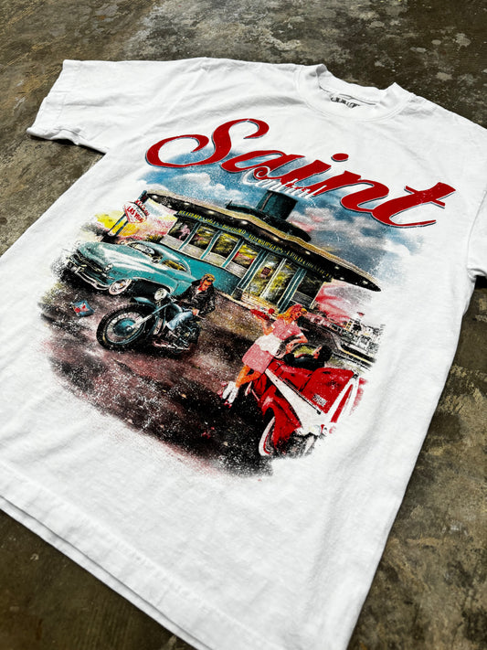 White “Good Times” Tee